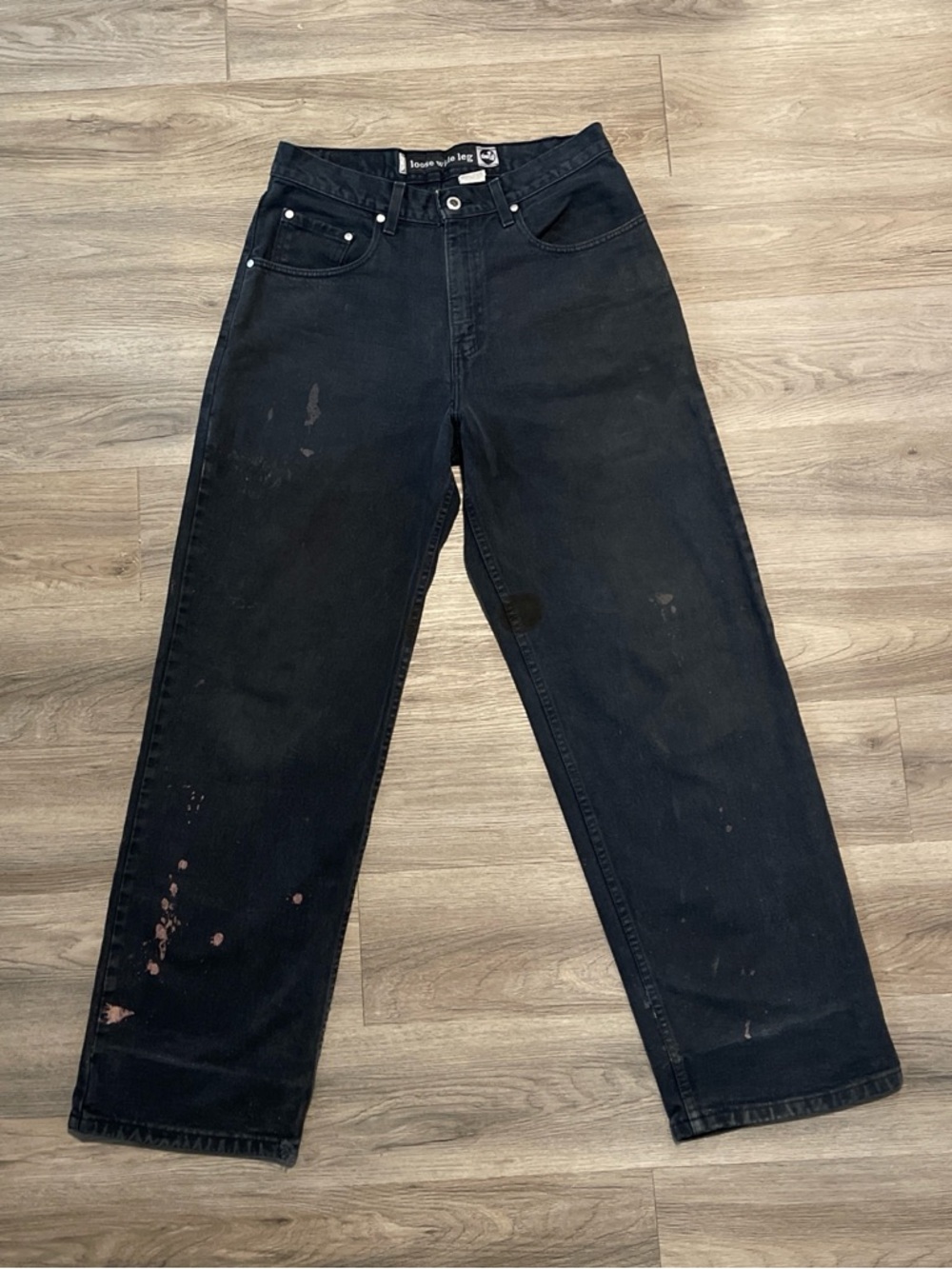 Levi's Black Relaxed Straight-Leg Jeans